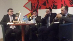 Na zdjęciu: Tadeusz Wolsza, Marek Kornat, Rafał Łatka, Paweł Skibiński. Fot. M. Szukała