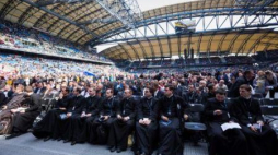 Spotkanie ewangelizacyjne w ramach uroczystości 1050-lecia Chrztu Polski na stadionie w Poznaniu. Fot. PAP/M. Zakrzewski