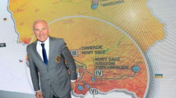 Czesław Lang podczas prezentacji trasy Tour de Pologne. Fot. PAP/B. Zborowski 