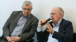 Wiceminister kultury Krzysztof Czabański i przewodniczący KRRiT Jan Dworak. Fot. PAP/P. Supernak 