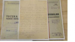 Dokument z teczki TW "Bolek". Fot. PAP/J. Turczyk