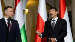 Prezydent RP Andrzej Duda i prezydent Węgier Janos Ader. Poznań, 28.06.2016. Fot. PAP/J. Kaczmarczyk