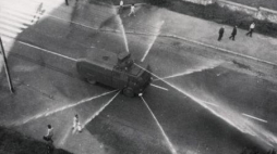 Radomski Czerwiec 1976 - walki uliczne. Źródło: IPN