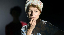 Agnieszka Glińska podczas próby spektaklu „Gdzie ty idziesz dziewczynko” w MPW. Fot. PAP/B. Zborowski 