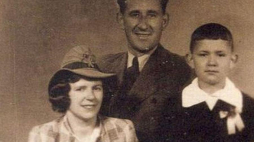 Rodzina Bartnikowskich. Stanisław zginął w powstaniu, jego żona Helena i syn Bogdan trafili do Auschwitz. Źródło: APMA-B