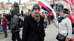 Antoni Krauze na planie filmu „Smoleńsk”. Fot. PAP/L. Szymański 