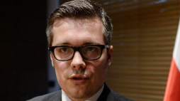 Dyrektor biura prasowego MSZ Rafał Sobczak. Fot. PAP/J. Kamiński