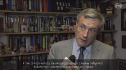 prof. Christopher Coker z London School of Economics. Źródło: serwis wideo PAP