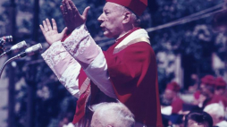 Kard. Stefan Wyszyński podczas uroczystości Tysiąclecia Chrztu Polski. Lublin 05.06.1966. Fot.PAP/A. Kossobudzki Orłowski