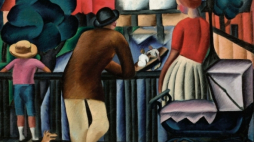 Géza Schiller, Motyw miejski, 1924. Olej, płótno, Východoslovenská galéria Košice