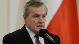 Wicepremier, minister kultury Piotr Gliński podczas konferencji "Polska polityka historyczna w międzynarodowym wymiarze". Fot. PAP/J. Turczyk 