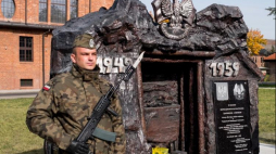 Odsłonięcie Pomnika Żołnierzy Górników w Bytomiu. Fot. PAP/A. Grygiel