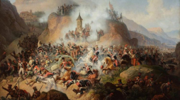 January Suchodolski - "Bitwa pod Somosierrą". Zbiory Muzeum Narodowego w Warszawie. Źródło: Wikimedia Commons