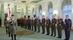 Uroczystość wręczenia przez prezydenta Andrzeja Dudę nominacji generalskich. Warszawa, 29.11.2016. Fot. PAP/R. Guz