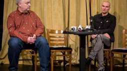 Dyrektor artystyczny Teatru Polskiego w Poznaniu Maciej Nowak (L) i reżyser Grzegorz Laszuk. Fot. PAP/P. Jaskółka