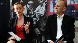 Aleksandra Turkiewicz i Jacek “Wiejski” Górski. 2013 r. Fot. PAP/T. Gzell