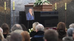 Uroczystości pogrzebowe Tadeusza Chmielewskiego na Powązkach Wojskowych w Warszawie. Fot. PAP/B. Zborowski