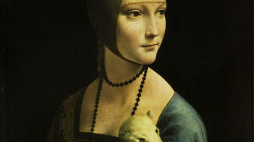 "Dama z łasiczką" Leonarda da Vinci. Fot. PAP/reprodukcja