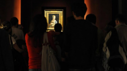 "Dama z gronostajem" Leonadra da Vinci. Fot. PAP/J. Turczyk