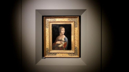 "Dama z gronostajem" Leonadra da Vinci. Fot. PAP/J. Bednarczyk