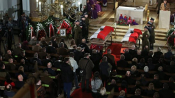 Uroczystości pogrzebowe płk. Ignacego Matuszewskiego i mjr. Henryka Floyar-Rajchmana - msza św. w Katedrze Polowej WP w Warszawie. Fot. PAP/R. Guz