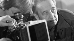 Andrzej Wajda na planie filmu „Człowiek z żelaza”. Gdańsk 04.1981. Fot.  PAP/M. Billewicz