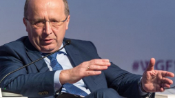 Były premier Litwy, poseł partii konserwatywnej Andrius Kubilius. Fot. PAP/M. Kulczyński