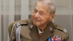 Janusz Brochwicz-Lewiński, ps. "Gryf", generał brygady Wojska Polskiego, żołnierz Batalionu AK "Parasol. Fot. PAP/A. Supernak