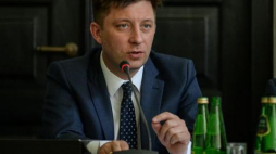 Szef polsko-ukraińskiej grupy parlamentarnej Michał Dworczyk (PiS). Fot. PAP/M. Obara