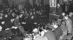 Edward Gierek w Stoczni Szczecińskiej - 24. 01.1971 r. Fot. A. Wituszyński