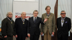 Jan Krzysztof Kelus, Tomasz Burek, Piotr Gliński, Michał Kulenty i Edward Dwurnik. Warszawa, 07.03.2016. Fot. PAP/M.Obara