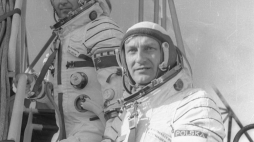 Piotr Klimuk i Mirosław Hermaszewski 1978 r. Fot. PAP/T. Zagoździński