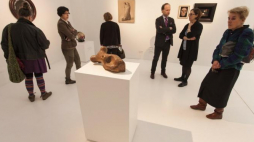 Wystawa "Nature morte. Współcześni artyści ożywiają martwą naturę" w Pawilonie Czterech Kopuł Muzeum Sztuki Współczesnej we Wrocławiu. Fot. PAP/A. Koźmiński 