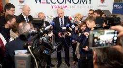  Wicepremier, minister nauki i szkolnictwa wyższego Jarosław Gowin podczas Forum Gospodarczego "Welconomy Forum in Torun". Fot. PAP/T. Żmijewski