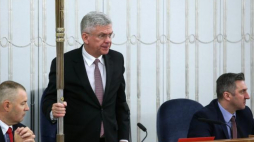 Marszałek Stanisław Karczewski otwiera posiedzenie Senatu. 29.03.2017. Fot. PAP/R. Guz 