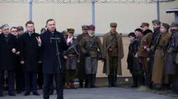 Prezydent Andrzej Duda podczas obchodów Narodowego Dnia Pamięci Żołnierzy Wyklętych na terenie powstającego Muzeum Żołnierzy Wyklętych i Więźniów Politycznych PRL. Fot. PAP/R. Guz