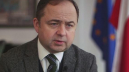 Wiceszef MSZ Konrad Szymański. Źródło: serwis wideo PAP