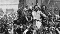 Rycina przedstawiająca uwolnienie Barabasza. Źródło: Wikimedia Commons