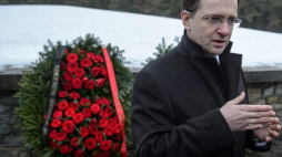 Władimir Miedinski - minister kultury Rosji, szef Rosyjskiego Towarzystwa Wojskowo-Historycznego. Fot. PAP/W. Pacewicz