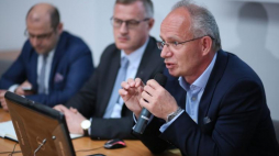 Prof. Krzysztof Szwagrzyk, zastępca prezesa IPN, kierujący Biurem Poszukiwań i Identyfikacji IPN. Fot. PAP/L. Szymański 