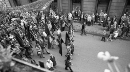 Pogrzeb Stanisława Pyjasa. Kraków, 15.05.1977 r. Fot. PAP/CAF/M. Suchor