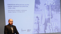 Wicemister spraw zagranicznych Jan Dziedziczak przemawia podczas inauguracji międzynarodowej konferencji naukowej „Zabijanie Inteligencji. Europejskie elity intelektualne pod okupacją niemiecką 1939-1945” w Instytucie Polskim w Wiedniu. Fot. PAP/J. Kamiński