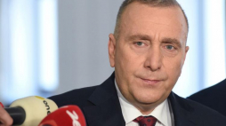  Przewodniczący PO Grzegorz Schetyna podczas konferencji prasowej w Sejmie. Fot. PAP/R. Pietruszka