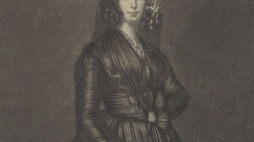 Portret George Sand. Autor: Auguste Charpentier. Źródło: BN Polona