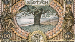100 złotych, Rzeczpospolita Polska, autor: Józef Mehoffer, 1934 (rewers). Źródło: Muzeum Lubelskie