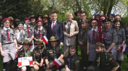Para prezydencka spotkała się z dziećmi mieszkającymi za granicą. Źródło: serwis wideo PAP