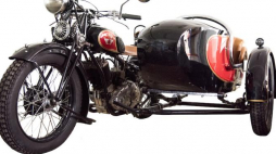 Motocykl Sokół 600 ze zbiorów Muzeum Historii Polski. Pojawił się w produkcji w 1935 roku i wziął udział w wielu zawodach i konkursach z udziałem modeli zagranicznych. Fot. Wojciech Paduch, źródło: MHP