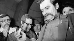 Lech Wałęsa, 1981 r. Fot. PAP/D. Kwiatkowski