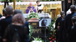 30.05.2017. Uroczystości pogrzebowe Zbigniewa Wodeckiego w Bazylice Mariackiej w Krakowie. Fot. PAP/J. Bednarczyk