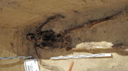 Znaleziska archeologiczne z powstania styczniowego znalezione pod Żyrzynem. Fot. GDDKiA